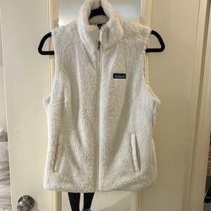 Patagonia Women's White Fleece Vest
